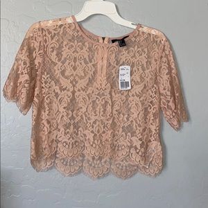 Pink Laced Top